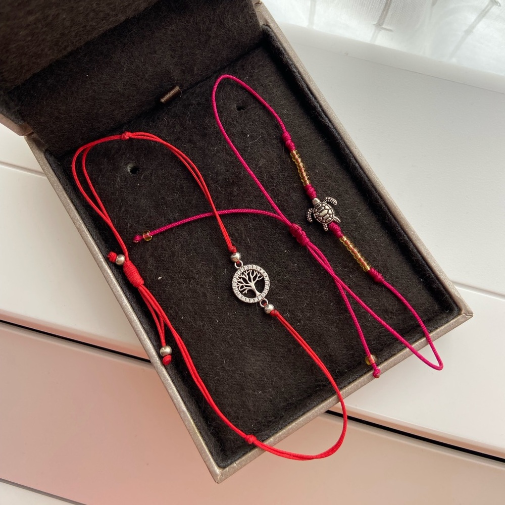 Tree of life and turtle silver bracelet